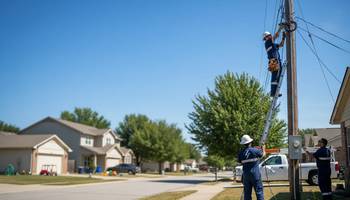 Residential electrician providing installation services in Lutherville Timonium, MD